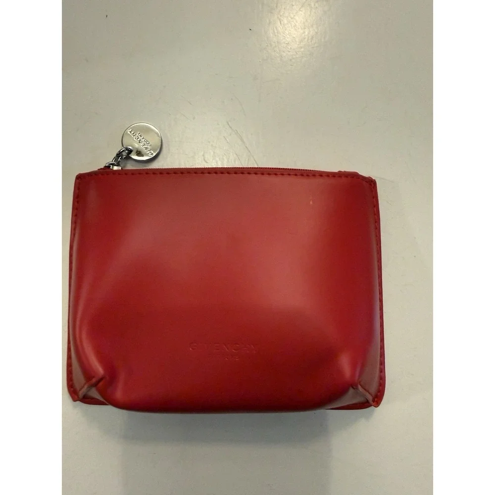 Givenchy Parfums‎ Red Small Makeup Pouch Coin Purse.